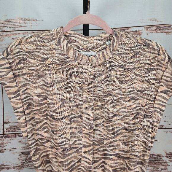 Anthropologie Scotch & Soda Linen Zebra Romper - Picture 7 of 11